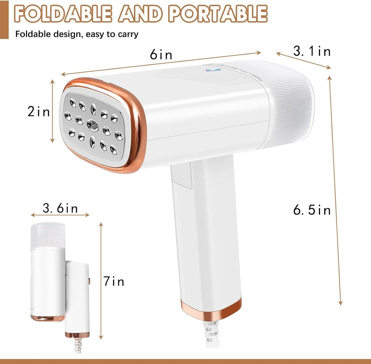 handheld clothes steamer suitable for cotton wool silk and linen